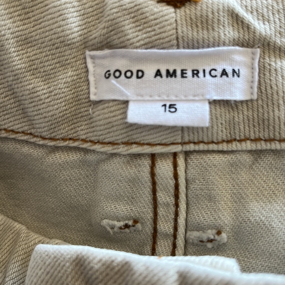 Good American High Rise Straight Leg Bone Jeans NEW - Picture 7 of 7